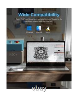 OMTech K40+ 45W CO2 Laser Engraver, 12x8 Desktop Laser Cutter & Engraving M OMTech K40+ 45W CO2 Laser Engraver, 12x8 Desktop Laser Cutter & Engraving M