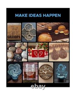 OMTech K40+ 45W CO2 Laser Engraver, 12x8 Desktop Laser Cutter & Engraving M