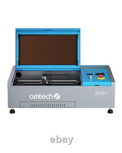 OMTech K40 CO2 Laser Engraving Machine 40W Laser Engraver 8x12 with LightBurn