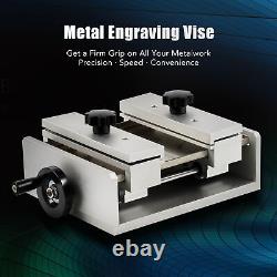OMTech Laser Engraver Vise with Dust Tray Adjustable Workbench for Metalworking