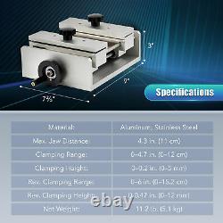 OMTech Laser Engraving Vise w Dust Tray for Fiber Laser Cutter Marker Engraver