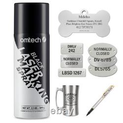 OMTech Laser Marking Spray, Metal Fluid 1 Pcs, 13 OZ - Black