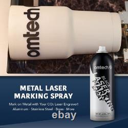 OMTech Laser Marking Spray, Metal Fluid 1 Pcs, 13 OZ - Black
