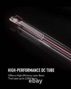 OMTech MF1220-50 50W CO2 Laser Engraver Cutter with Chiller 4-Wheel Rotary Axis