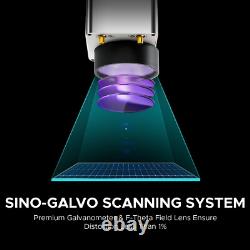 OMTech MOPA 80W Split Fiber Laser Marking Machine with 6.9 x 6.9 Working Area