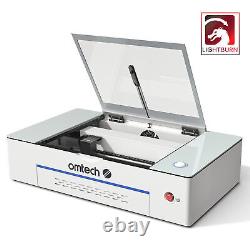 OMTech Polar 50W 12×20 CO2 Laser Cutter Engraver Marker with Rotary Axis