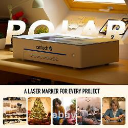 OMTech Polar 50W 12×20 CO2 Laser Cutter Engraver Marker with Rotary Axis