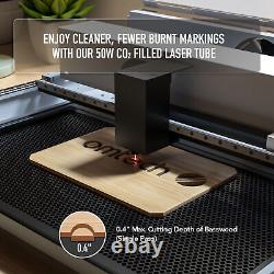 OMTech Polar 50W 12×20 CO2 Laser Cutter Engraver Marker with Rotary Axis