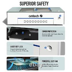 OMTech Polar 50W 12×20 CO2 Laser Cutter Engraver Marker with Rotary Axis