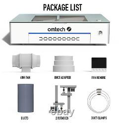 OMTech Polar 50W Desktop 12? ×20? CO2 Laser Engraver Cutting Machine with Rotary