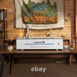 OMTech Polar 50W Desktop CO2 Laser Engraver Cutter Machine with Rotary Axis