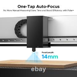 OMTech Polar 55W Desktop Laser Engraver 12x20in Workbed Autofocus 2 Rotary Axes