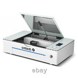 OMTech Polar 55W Desktop Laser Engraver 12x20in Workbed Autofocus w. Rotary Axes