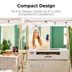 OMTech Polar Lite Desktop 55W CO2 Laser Engraver Marker Cutter with Lightburn