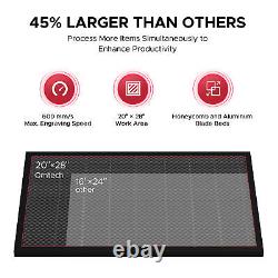 OMTech&Preenex 80W 20x28 CO2 Laser Engraver Cutter Cutting Engraving Machine