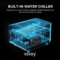 OMTech Pro 100W 2440 CO2 Laser Engraver Cutter with Water Chiller Lightburn