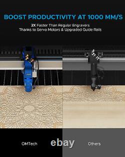 OMTech Pro 150W 34x55 CO2 Laser Cutting Engraving Machine with Water Chiller