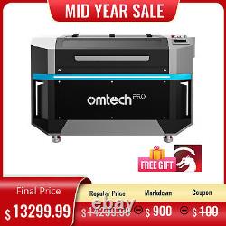 OMTech Pro 150W 34x55 CO2 Laser Cutting Machine with CW5200 Water Chiller