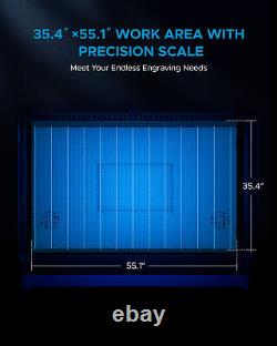 OMTech Pro 150W 34x55 CO2 Laser Cutting Machine with CW5200 Water Chiller