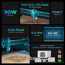 OMTech Pronto 40 90W CO2 Laser Engraver Cutter 24x35 Autofocus LightBurn Ready