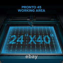 OMTech Pronto 45 100W CO2 Laser Engraver Cutter with 5202 Water Chiller