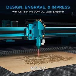OMTech Pronto 90W Autofocus CO2 Laser Engraver & Cutter with Water Chiller -Used