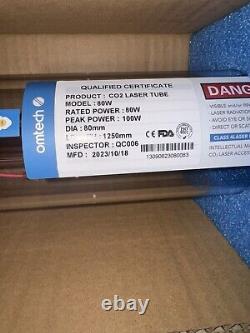 OMTech Replacement 80W Laser Tube for CO2 Laser Engraving Machines 12000H Life
