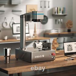 OMTech Rotary Axis Attachment for Fiber Laser Engraver 70mm w 3 Jaw Rotary Chuck