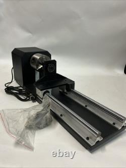 OMTech Rotary Axis Attachment with 3-Jaw Chuck for 50W and up CO2 Laser Engraver
