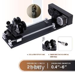 OMTech Rotary Axis for 50W 60W 80W 100W 130W 150W CO2 Laser Cutter Engraver