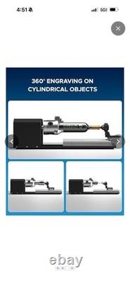 OMTech Rotary Cutter 3-Jaw Chuck Cylindrical Rotary Attachment for CO2 Laser