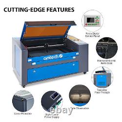 OMTech Upgraded CO2 Laser Engraver Cutter with Rotary Axis Ruida 60W 24x16