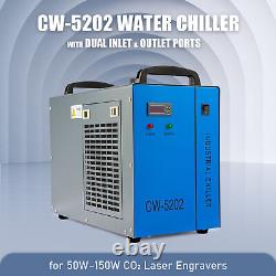 OMTech Water Chiller CW-5202 for 50W above CO2 Laser Engraver Cutter Marker