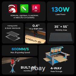 OMTech YL 130W CO2 Laser engraver Cutter Etcher Autofocus with 35x55 in. Bed