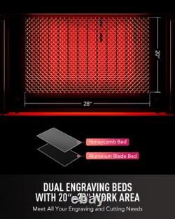 OMTech ZF2028-60E 60W CO2 Laser Engraver Cutter Cutting Engraving Machine