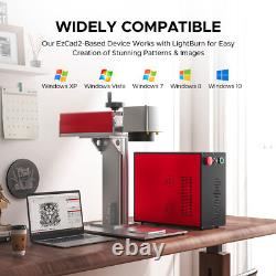 PreenexT 100W Mopa JPT Fiber Laser Marking Engraver Machine with Rotary Axis