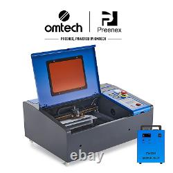Preenex 40W CO2 Laser Engraver Engraving Machine 8x12 with Water Chiller
