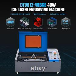 Preenex 40W CO2 Laser Engraver Engraving Machine 8x12 with Water Chiller