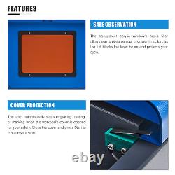 Preenex 40W CO2 Laser Engraver Engraving Machine 8x12 with Water Chiller