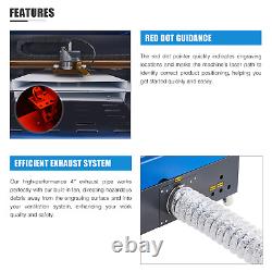 Preenex 8x12 40W CO2 Laser Cutter Engraver Red Dot Guidance with Water Chiller