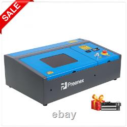Preenex 8x12 40W CO2 Laser Marker Engraver Red Dot Guidance with Rotary Axis