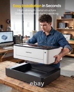 Refurbished LaserPecker LX2 40W Enclosed Laser Engraver Cutter Rotary Bundle