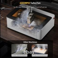 Refurbished LaserPecker LX2 40W Enclosed Laser Engraver Cutter Rotary Bundle