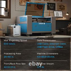 Secondhand 100W 24x40 Inch CO2 Laser Engraver Cutter Engraving Cutting Machine