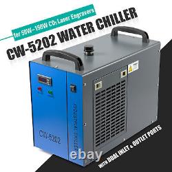 Secondhand 100W CO2 Laser Cutting Engraving Machine with CW-5202 Water Chiller