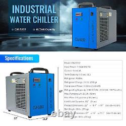 Secondhand 100W CO2 Laser Cutting Engraving Machine with CW-5202 Water Chiller