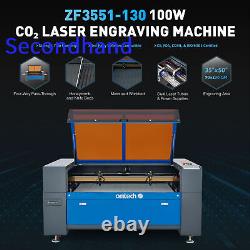 Secondhand 100W CO2 Laser Engraver Autolift Air Assist 2 Tubes Autolift 35x50