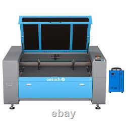 Secondhand 130W 35x50 CO2 Laser Engraving Cutting Machine w CW5202 Water Chiller