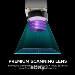 Secondhand 20W Fiber Laser Marking Machine 4.3x4.3 Laser Engraver f/Metal & More