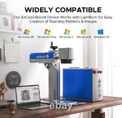 Secondhand 20W Fiber Laser Marking Machine 4.3x4.3 Laser Engraver f/Metal & More